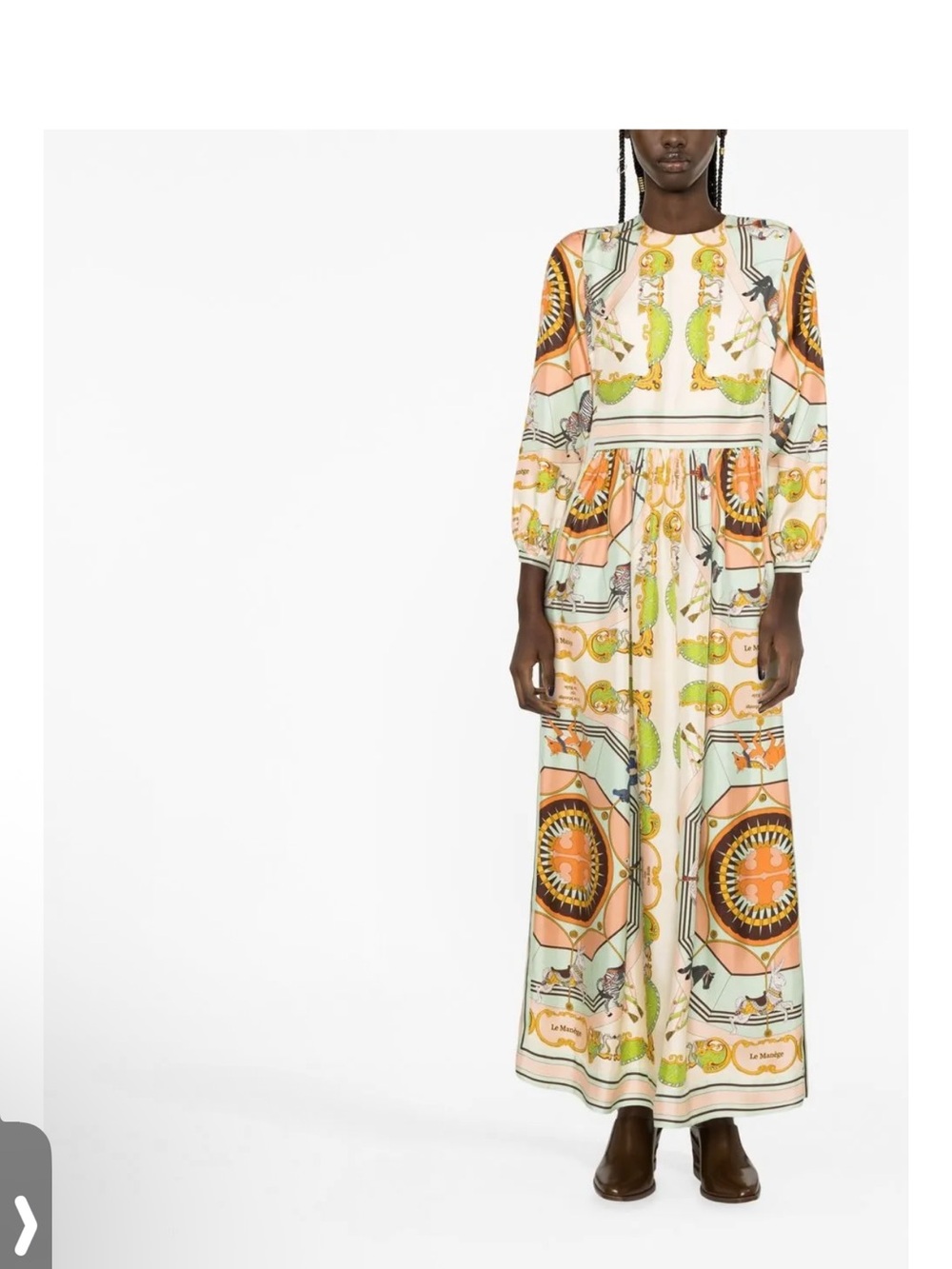 Tory Burch silk Printed Maxi Dress in Pastel Multi size US 2